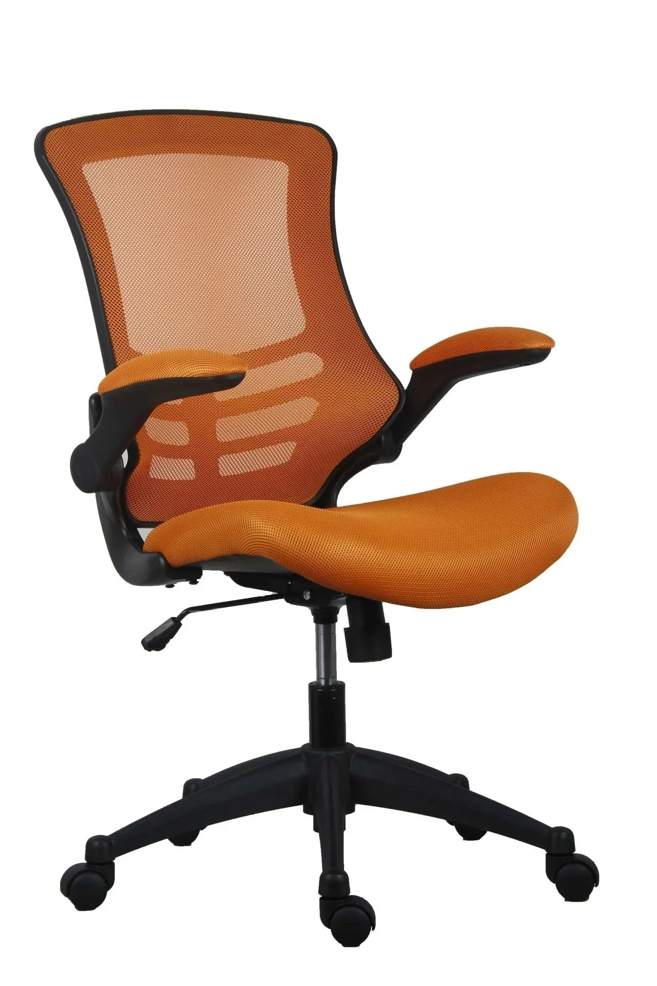 Mesh Back Office Chair with Folding Arms