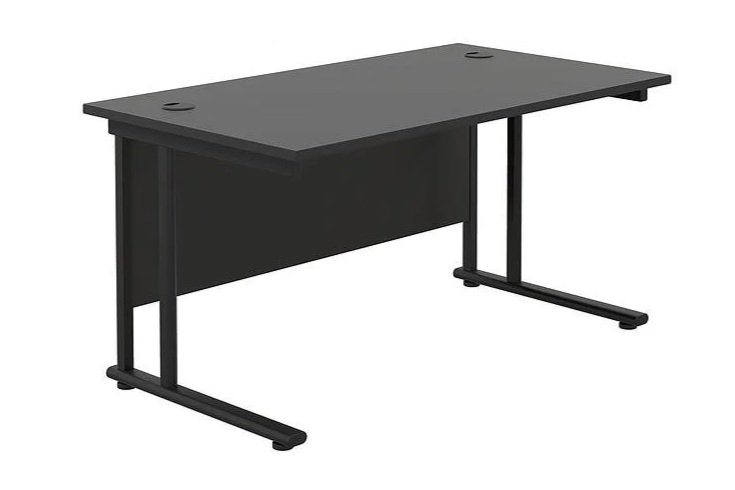 All Black home office desks