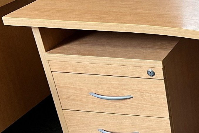 Used office desk and drawers