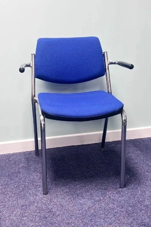 Used office meeting room armchairs