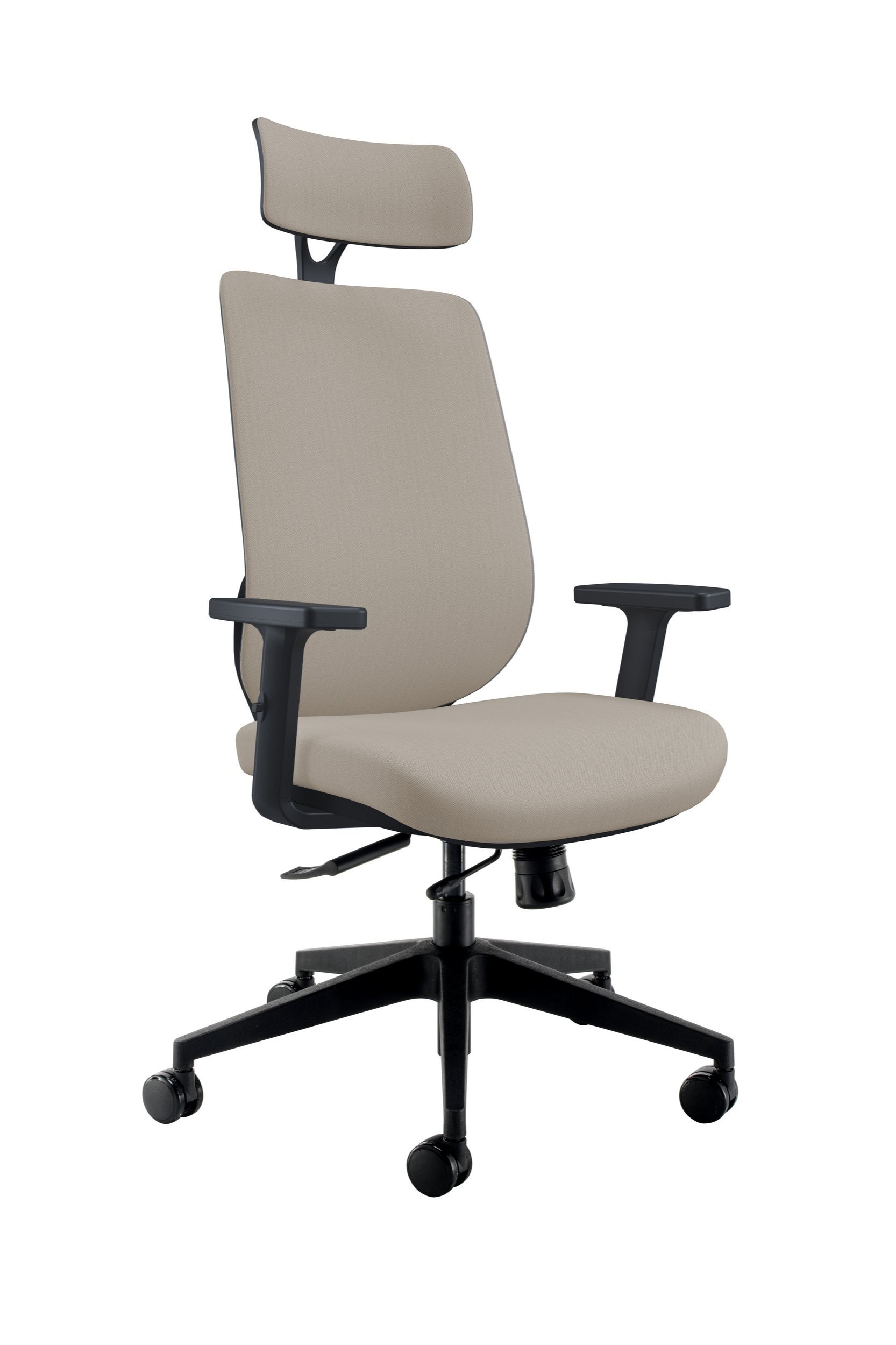 High back task chair with headrest