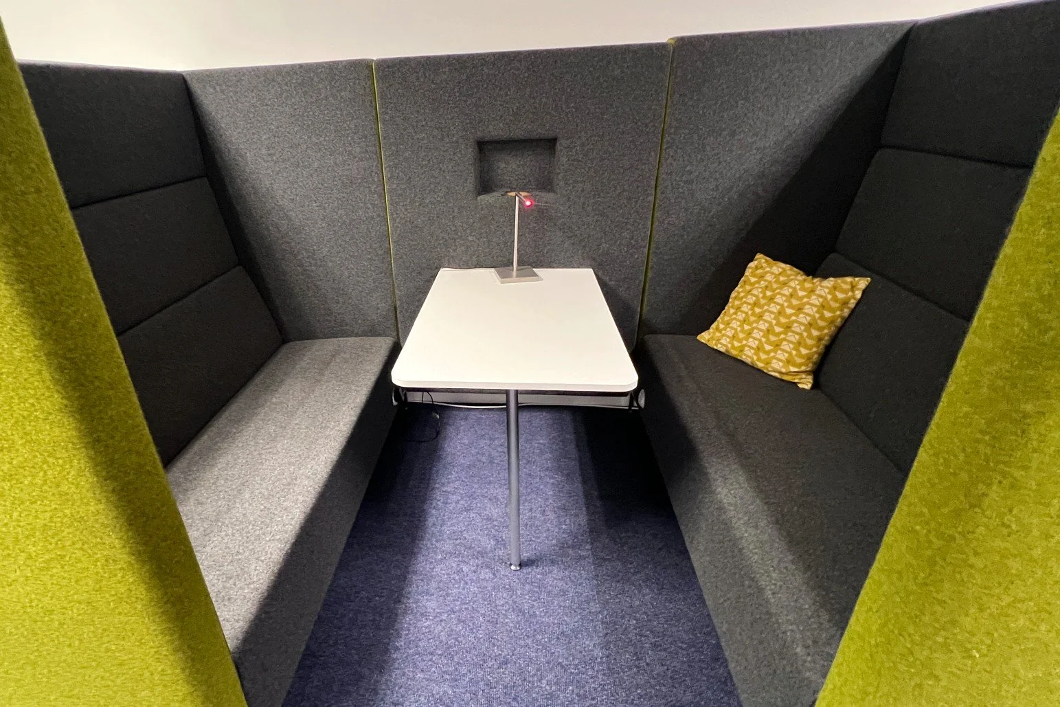 Used 4 person acoustic high sided meeting pod