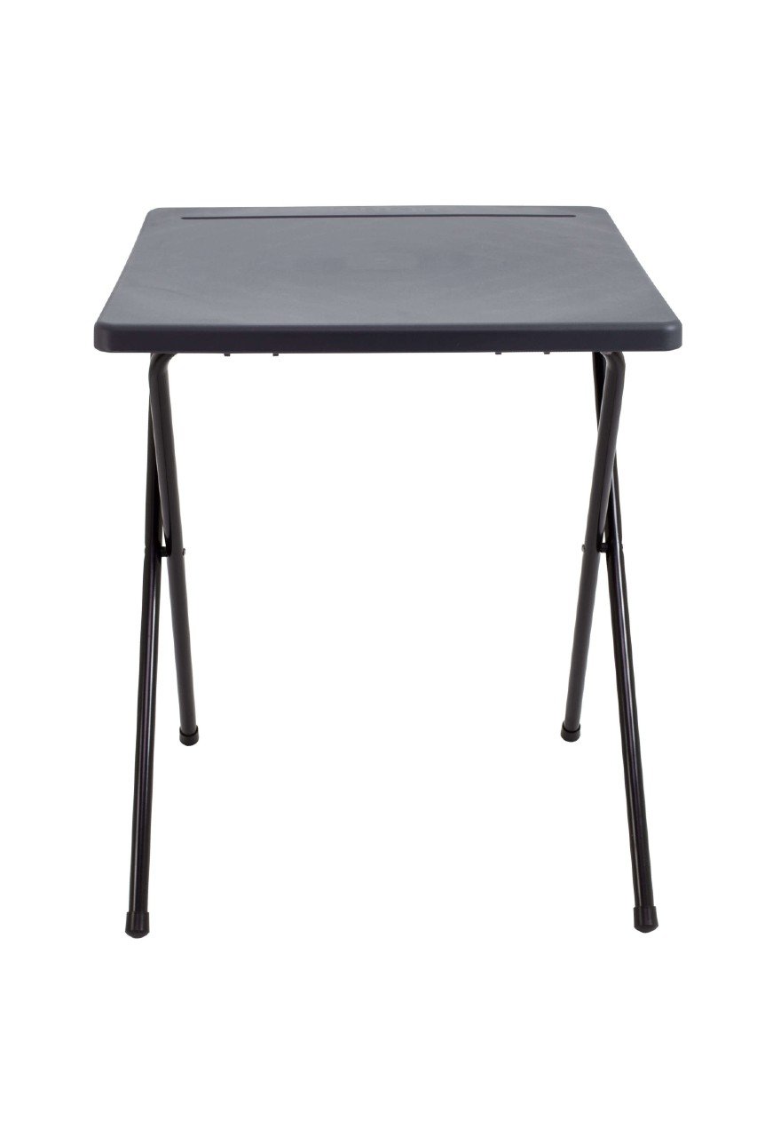 Folding Study Desk Black Plastic