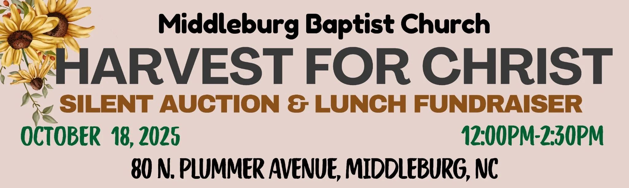 Harvest for Christ Fundraiser