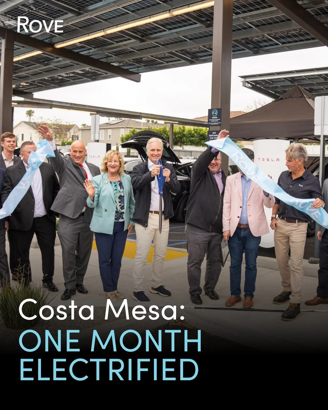 One month in. Costa Mesa is just getting started. ⚡️⁠
⁠
Hundreds of EVs rolling through, drivers finding their go-to spot, and a real community forming. This is the Rove experience.⁠
⁠
Haven't stopped by yet? Now's the time. Tag someone who needs to 