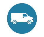 Deliver van icon