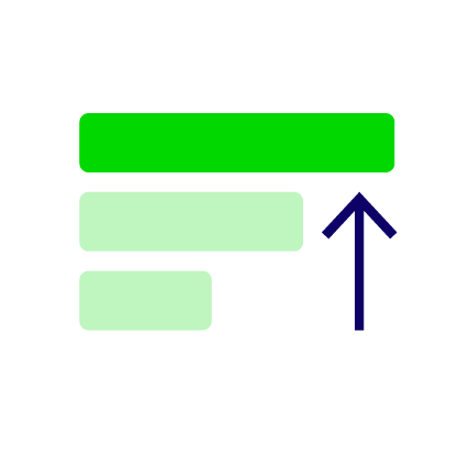 Hierarchy of blocks icon