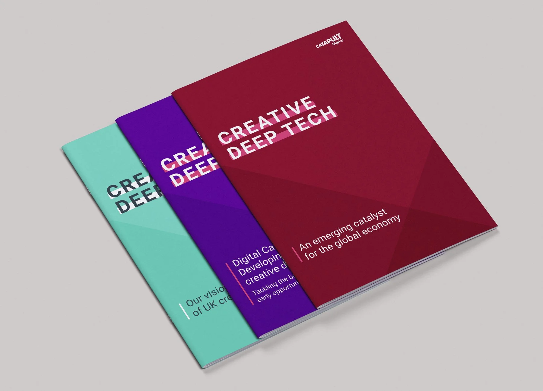 Series of report covers