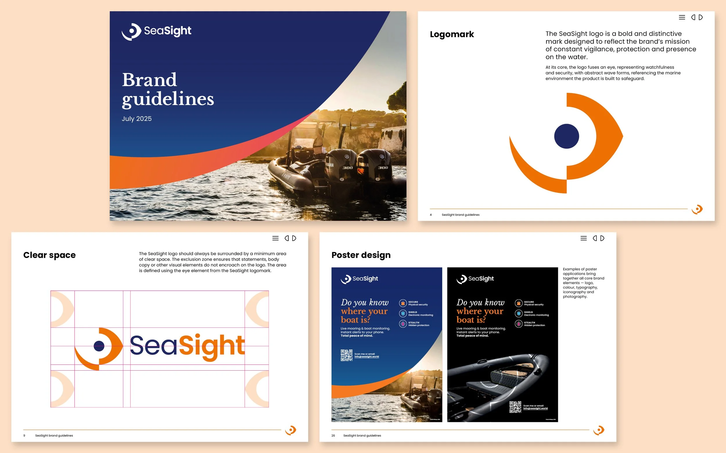 SeaSight Brand Guidelines with four images