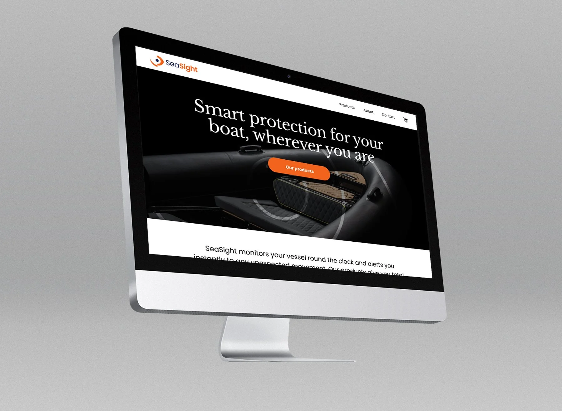 SeaSight Website mockup