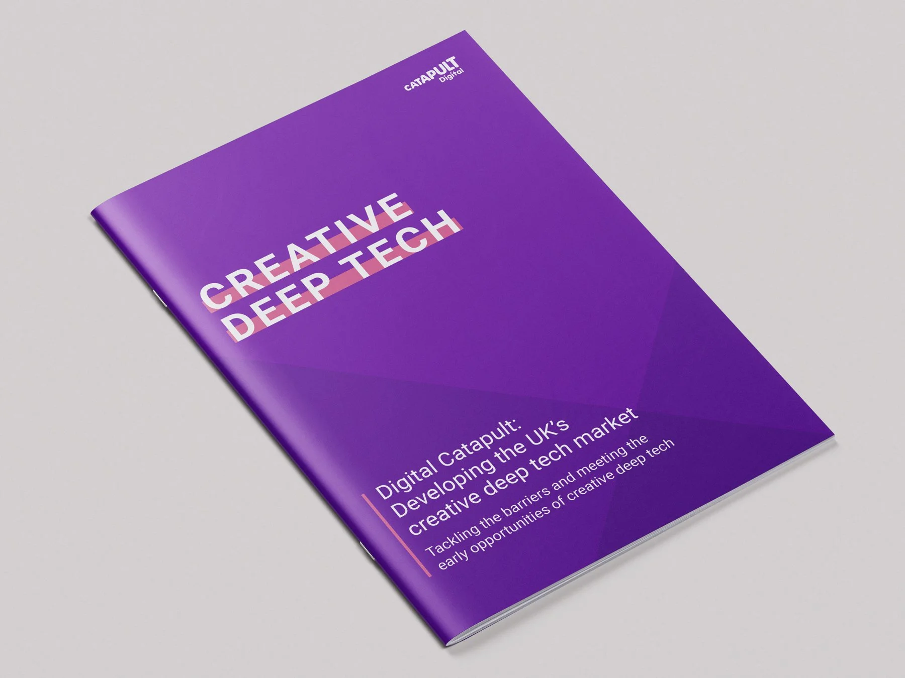 Report cover in purple