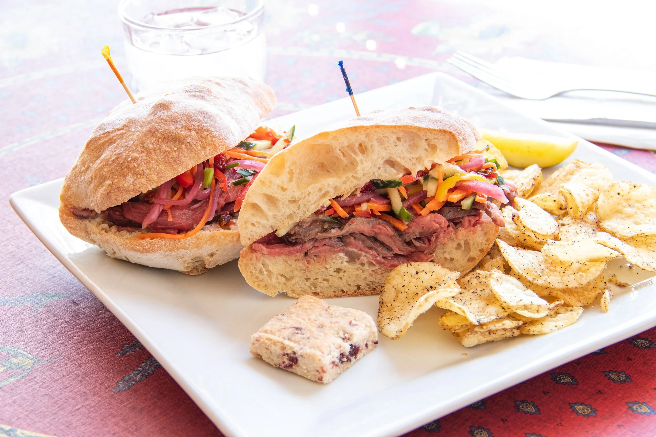 Grilled steak sandwich
