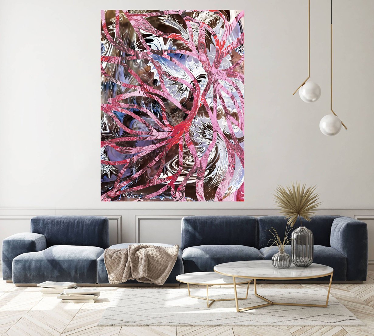 Abstract intarsio