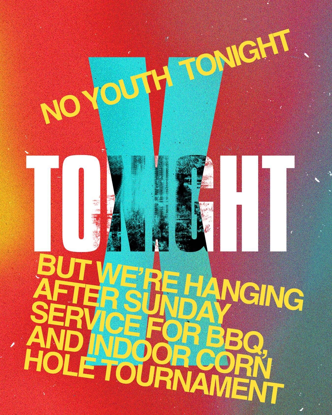 Valley Youth - No gathering tonight. But, we&rsquo;re going to hang after the Sunday gathering this coming Weekend (Sunday, July 24). So mark your calendars, tell your parents to go out to lunch or something, and be cool.