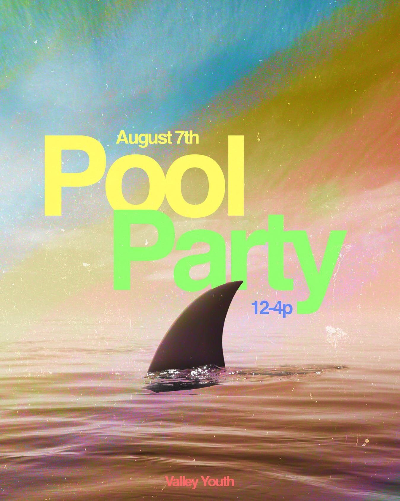 Valley Youth! There&rsquo;s a cool party pool party make you want to drool party cause we ain&rsquo;t in school party get there on a mule party this Sunday in Chester! Hit up Colin at colin@valleybiblechurch.com to RSVP and get additional info!