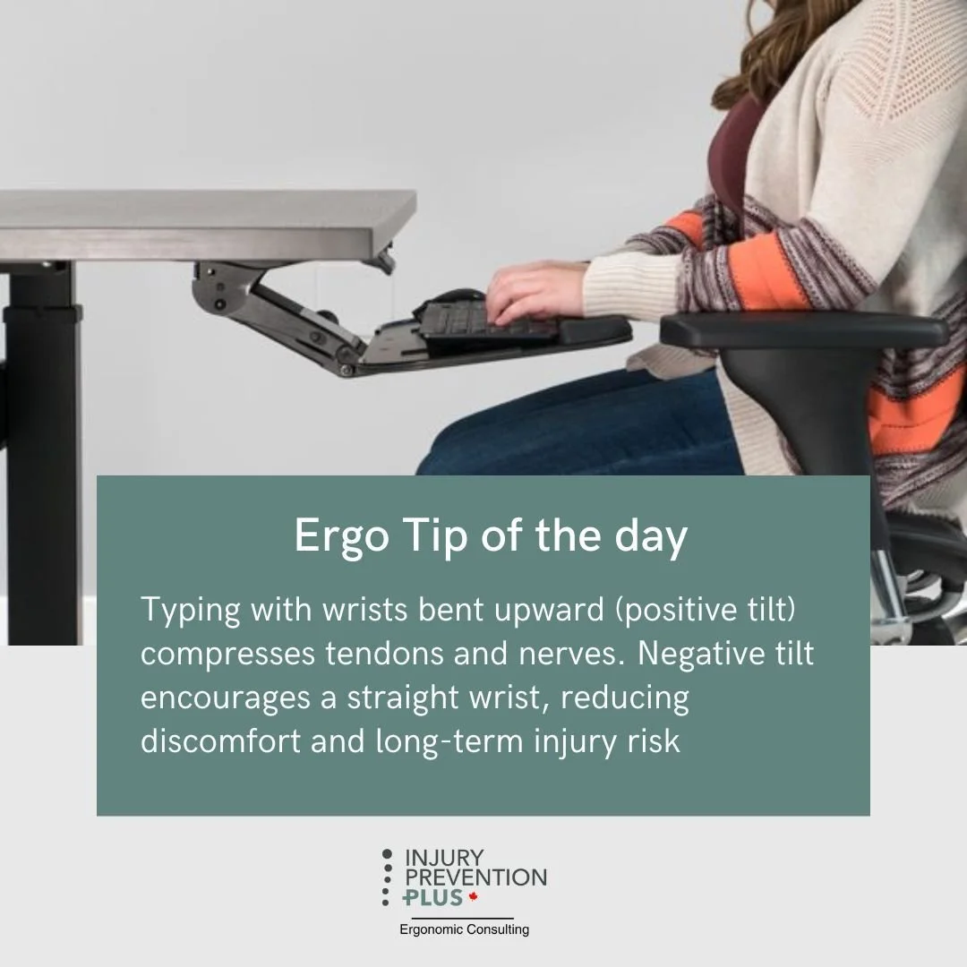 Ergonomic Insight: Negative Tilt = Better Wrist Health

Contrary to popular belief, negative keyboard tilt&mdash;where the front edge of the keyboard is higher than the back&mdash;can reduce wrist extension and help maintain a neutral wrist and forea