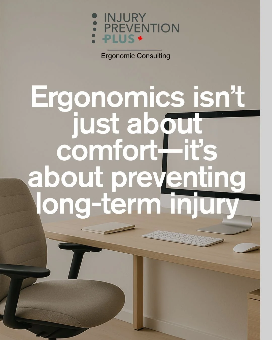 Ergonomics isn&rsquo;t just about comfort&mdash;it&rsquo;s about preventing long-term injury.

Whether you're working at a desk, standing at a bench, or moving between tasks, small adjustments can make a big difference.

🔹 Monitor Height: Your scree