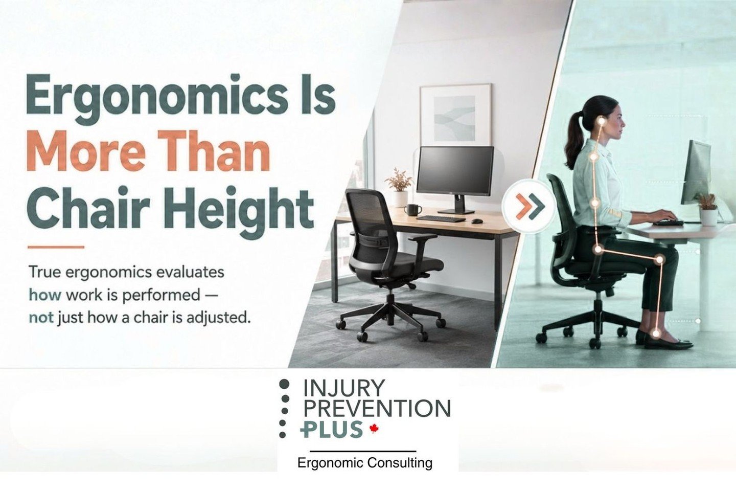 When you hear &ldquo;ergonomics,&rdquo; do you just think about adjusting your chair?

Honestly, most people do. But it&rsquo;s actually so much more than that.

It&rsquo;s about how you sit, how you move, how long you stay in one position, your ligh