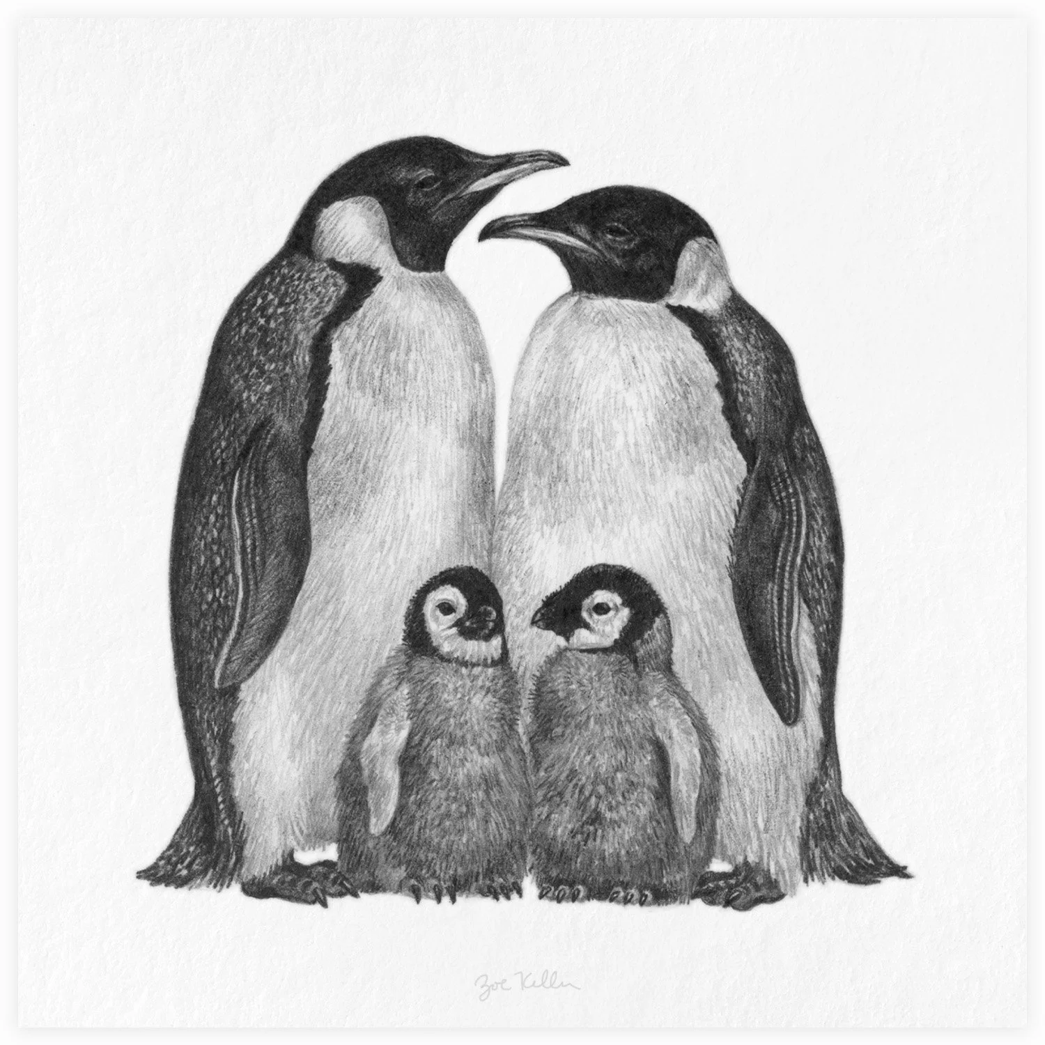 Emperor Penguin Family - $15