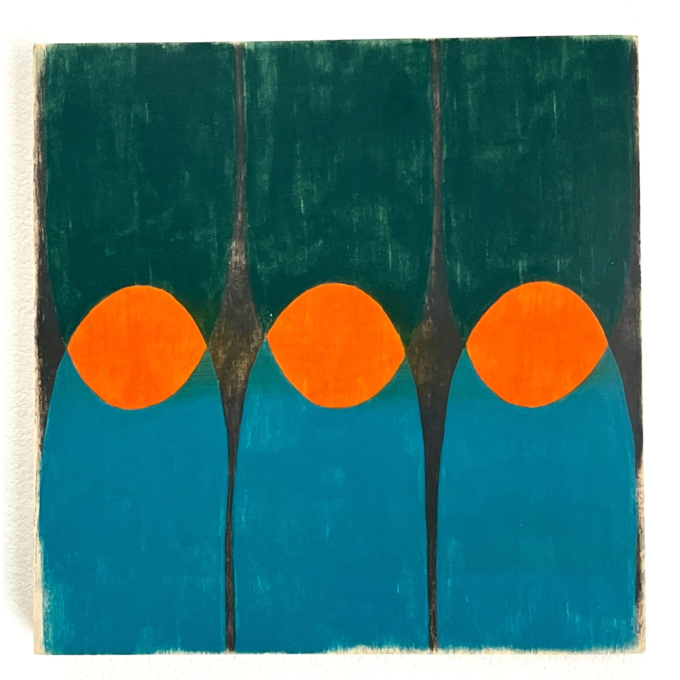Acrylic on Wood / 8" x 8" / February 2025