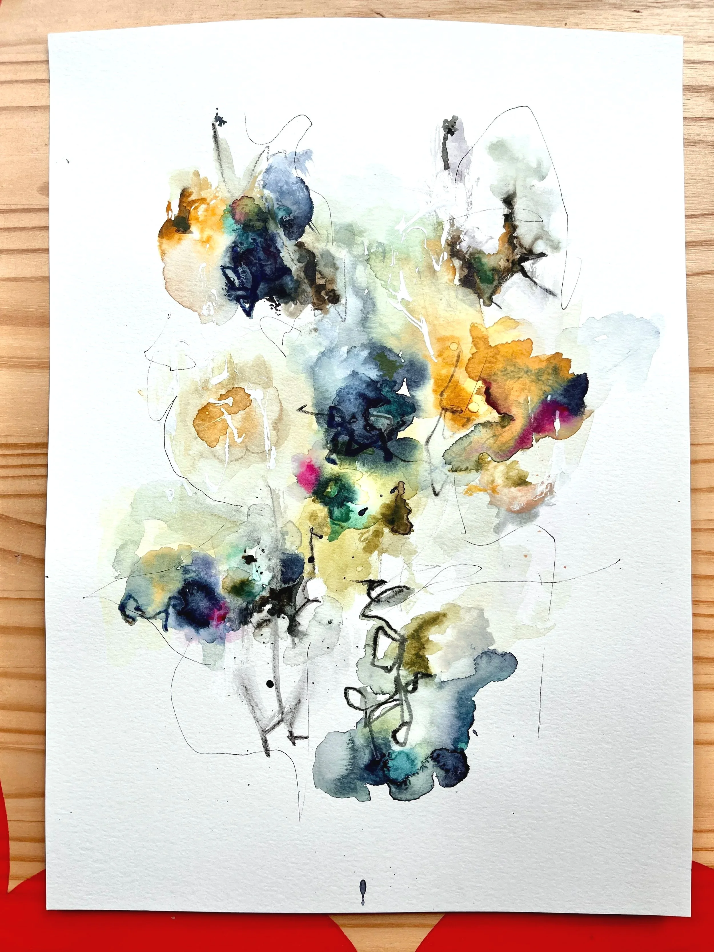 mixed media, 9x12