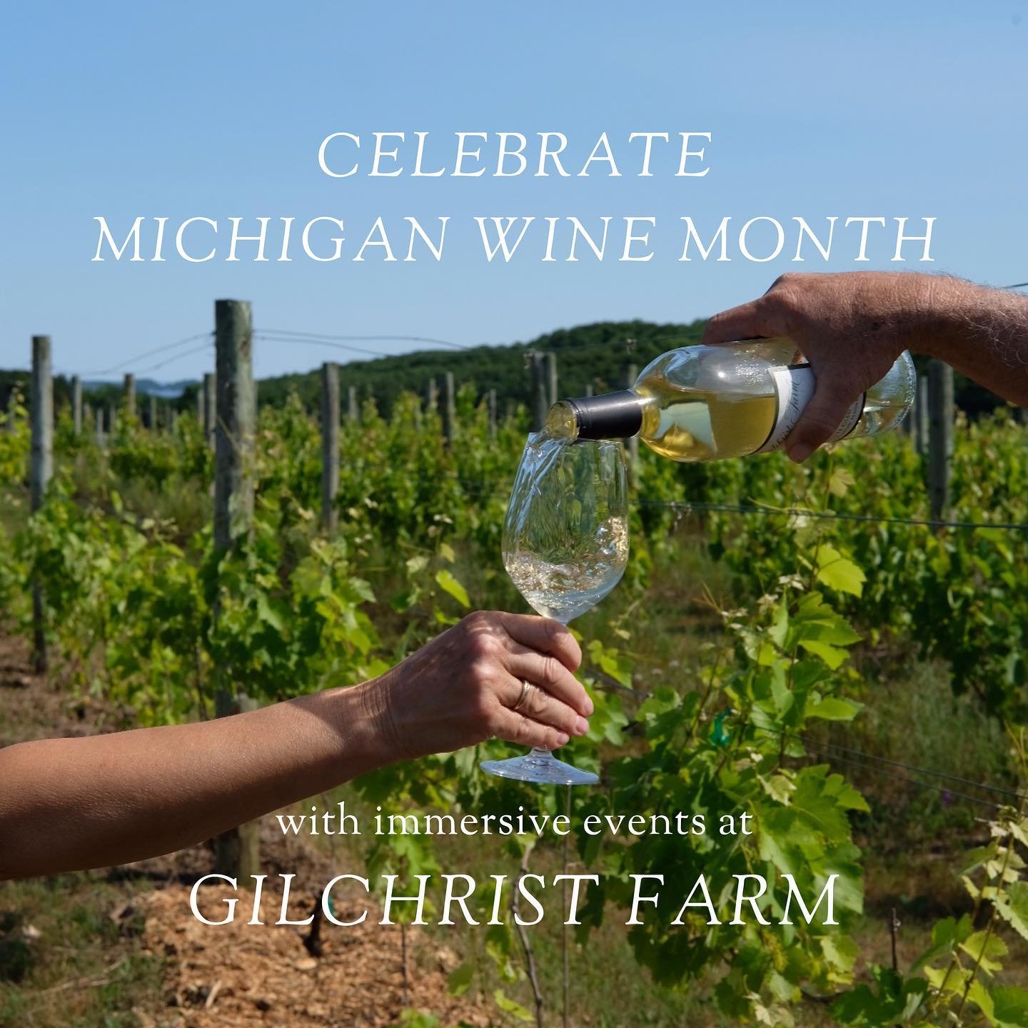 May is Michigan Wine Month and we are so excited to share this opportunity to celebrate with us!

If you love Michigan wine and are interested to learn more about regenerative agriculture, we would love for you to join us right here in Lake Leelanau 