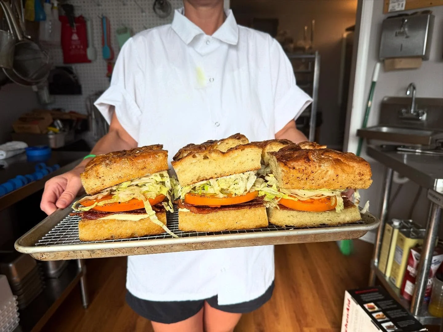 We&rsquo;re going on a picnic and we&rsquo;re bringing&hellip; 

BLT&rsquo;s on house focaccia 
Tuna salad sandwiches 
Smoked beef and cheddar 

And&hellip;.whitefish dip!!! 

Grab and go restocked. Grab some wine. Hang on the patio or take it to the