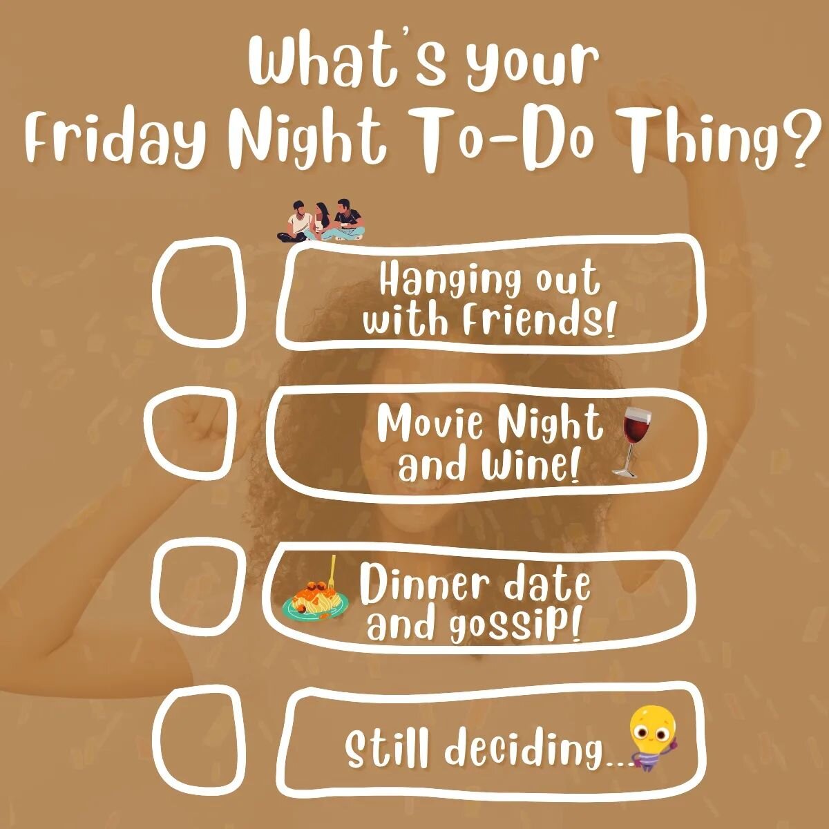 Happy Friday, Everyone! 😍❤️

What's your Friday Night plan for today??? ✨️
Share your plan in the comment section below! 😍👇

.
.
.
#tovieconsulting #tovieconsultingllc #tovieconsultinglife #consultingfirm #happyfriday💕 #fridayvibes✨ #fridaymood😍