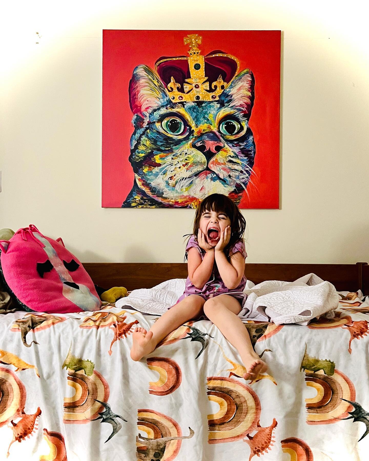 Does anyone else find art for kids rooms super difficult?

It&rsquo;s either something they&rsquo;ll grow out of so quickly or super cheeseball ammiright?

Cecily has been a consistent lover of all things rainbow, cats and @gabbysdollhouse so we fina