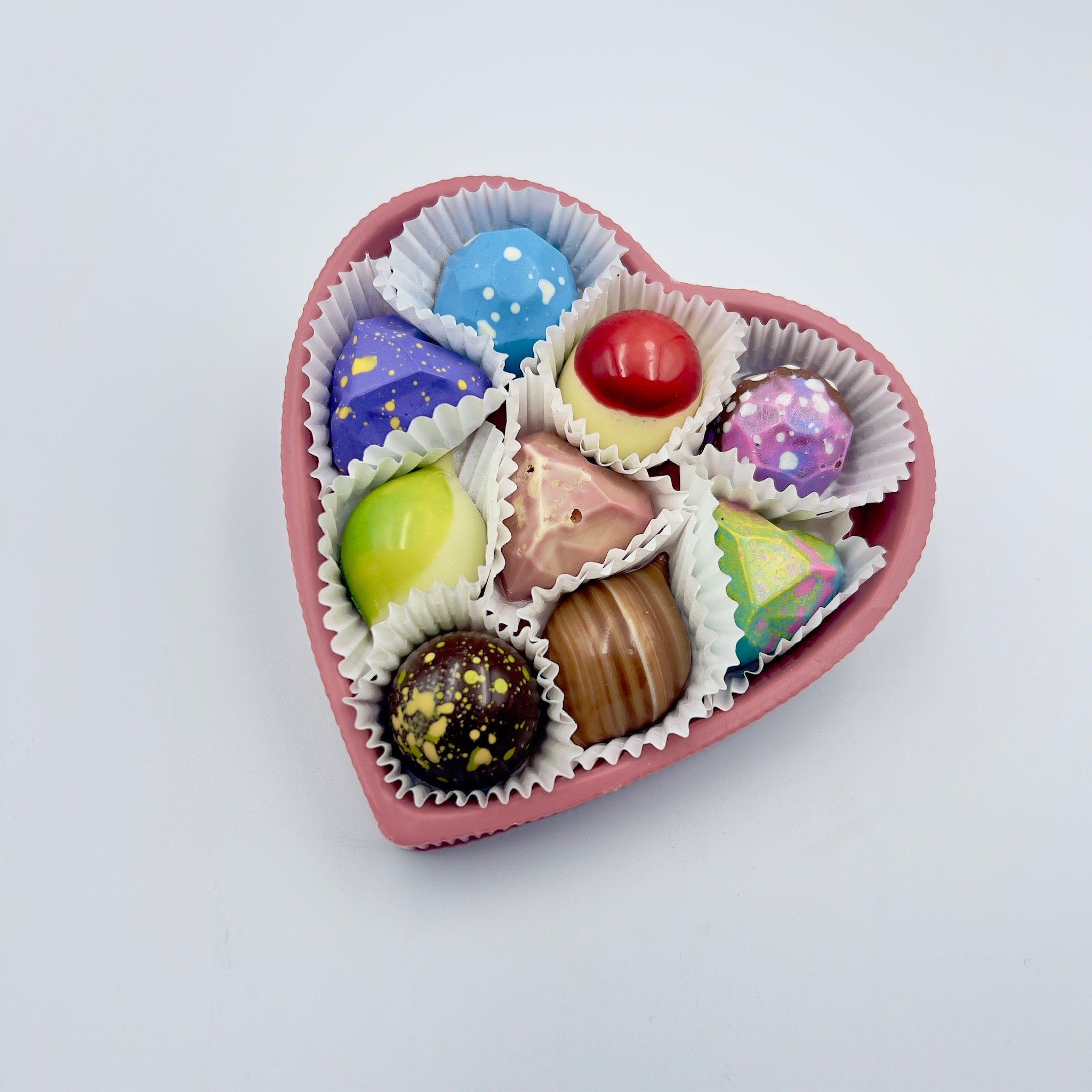 9 Piece "The Heart Box is Chocolate"
