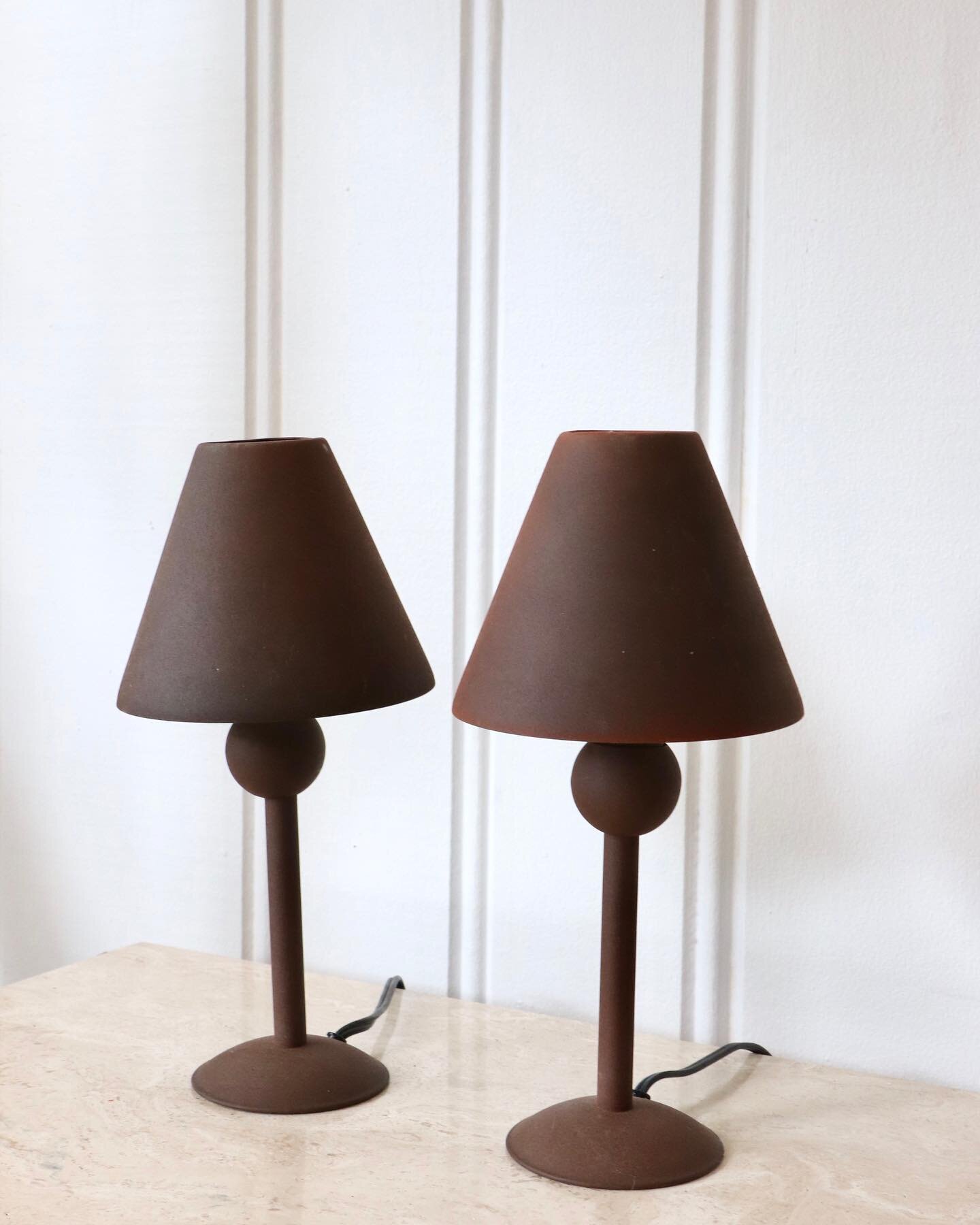 SOLD (presale) Pair of vintage metal tiny lamps. 

#interiordesign #homedecor #art #vintage