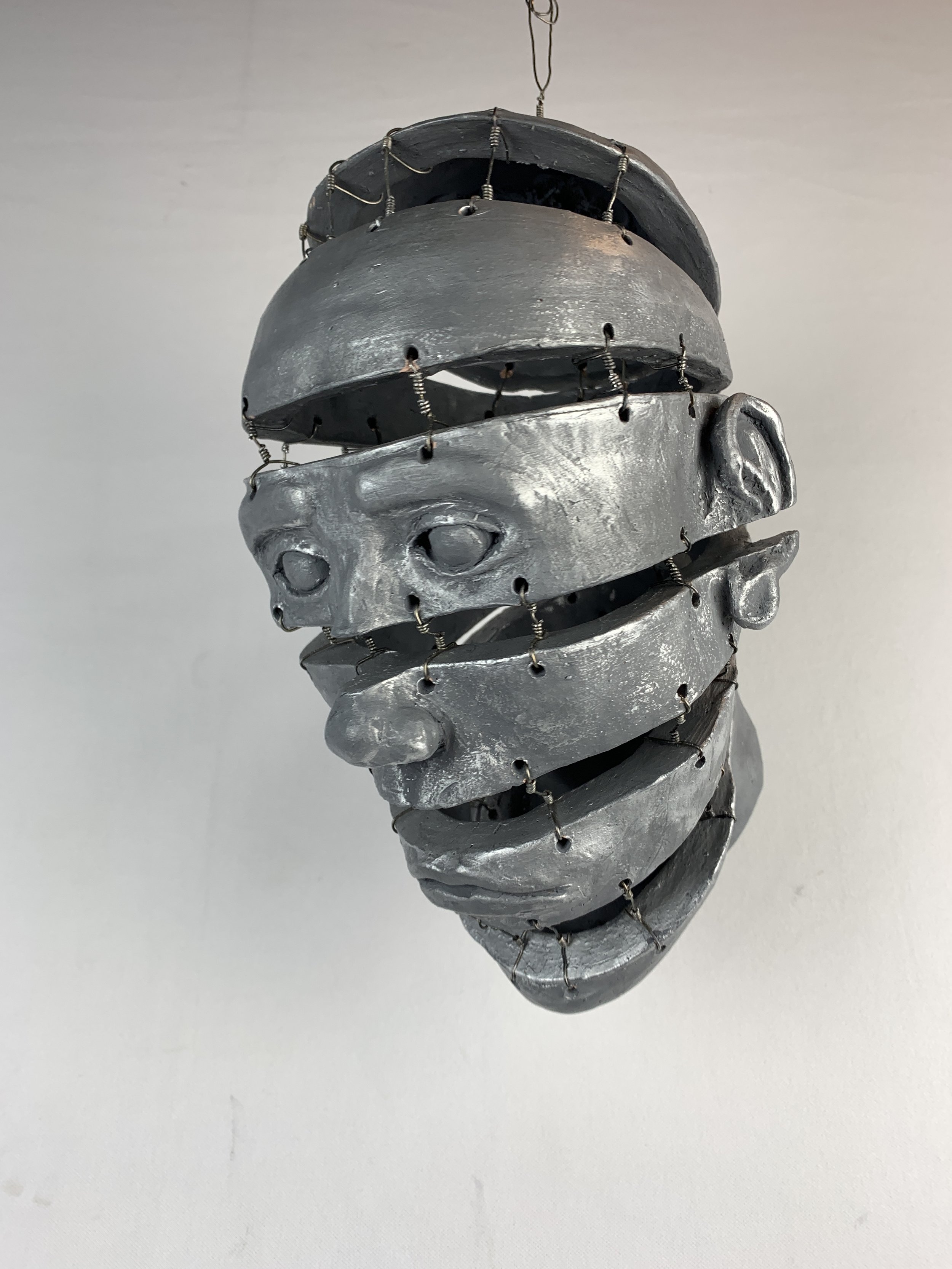 Stoneware and Wire Sculpture