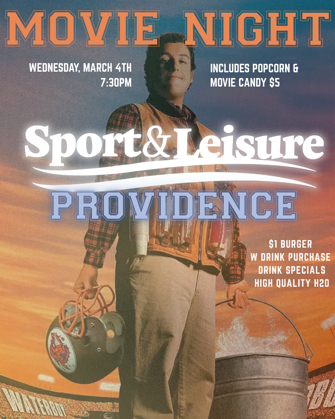 Movie Night at Sport &amp; Leisure (WATER BOY)