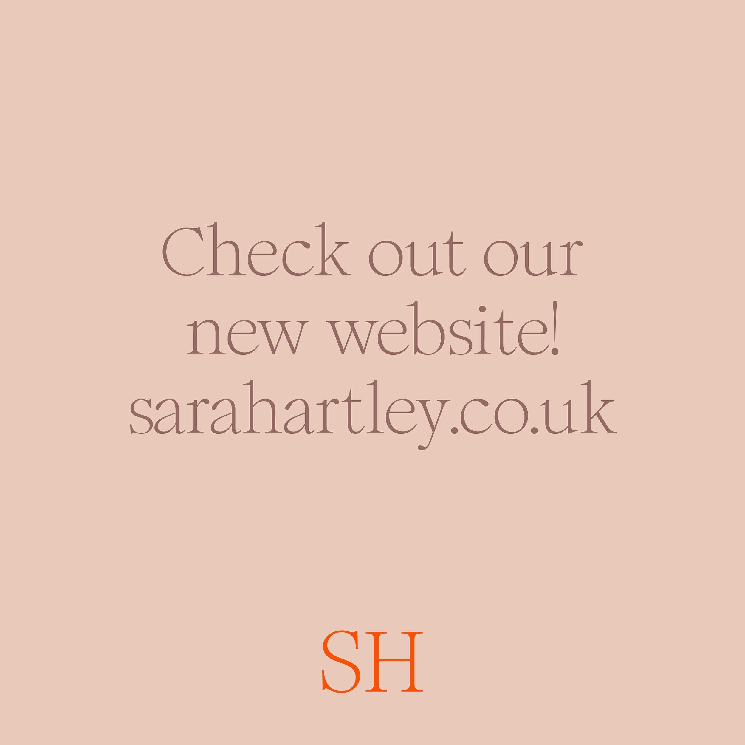 Our new website has gone live also. Check it out sarahartley.co.uk #newwebsite #newwebsitelaunch #websitelaunch