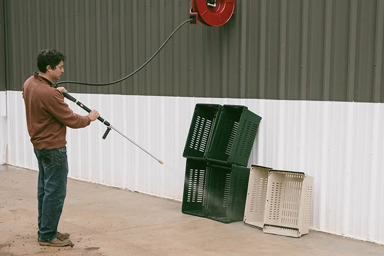 Organic Farming CSA Sanitation Bin Washing Food Safety