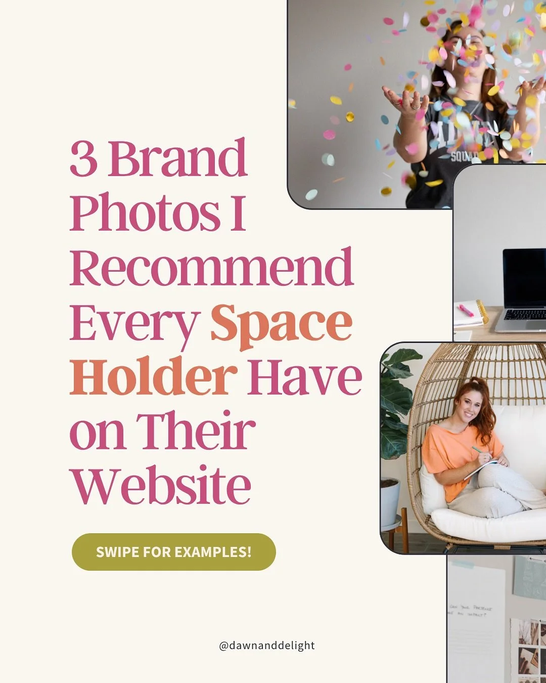 If your brand photos feel a little off (or you&rsquo;re not sure what belongs on your site) these are the three I recommend (and make sure to capture on my shoots) most often.

They help people get a sense of who you are and what it might be like to 