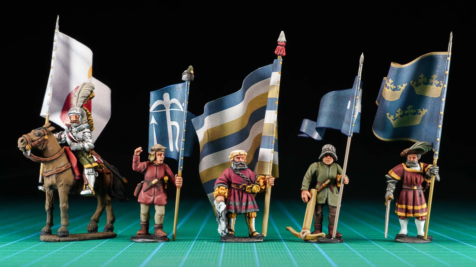 Swedish flags and banners in the late middle ages