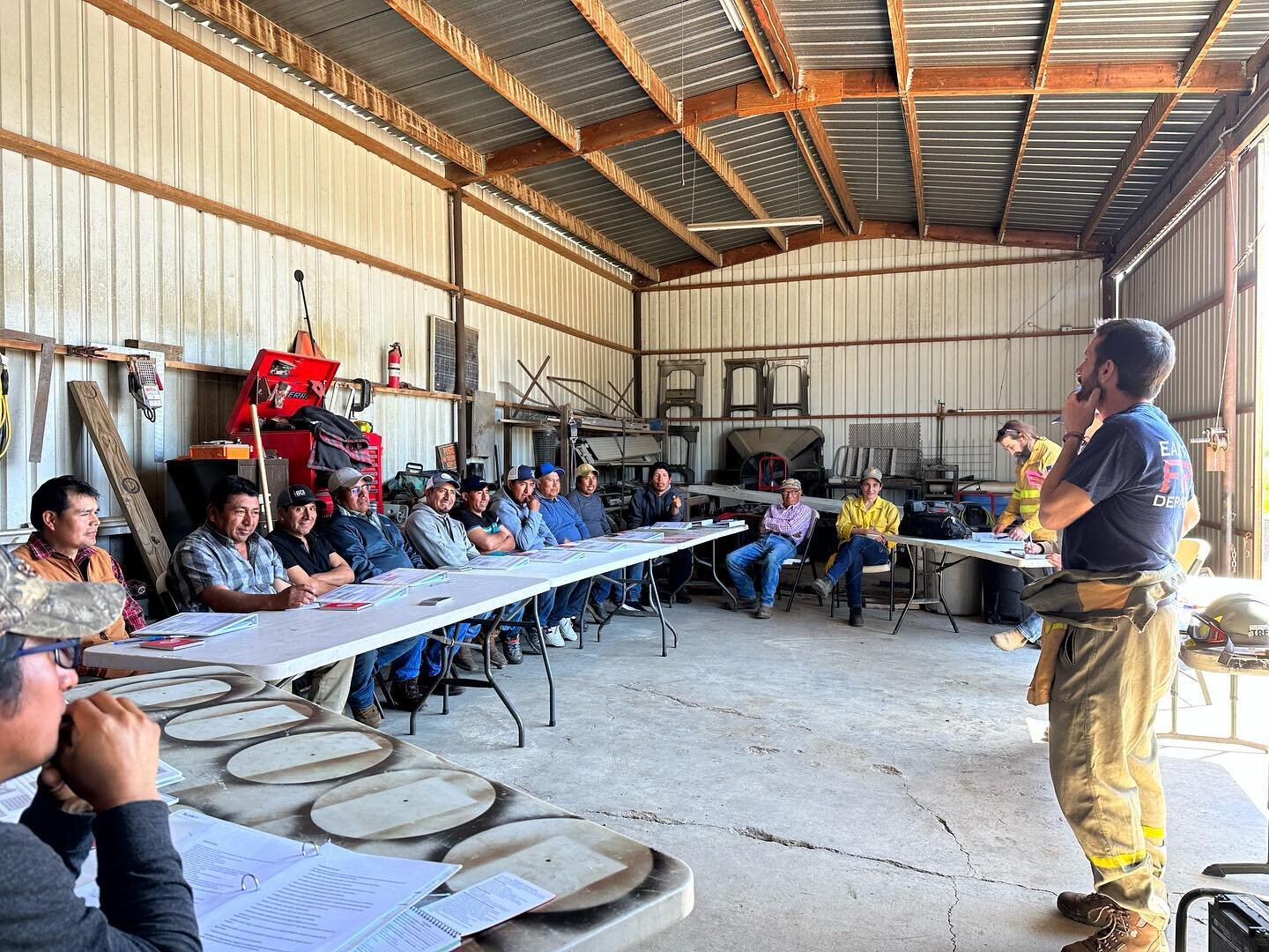 We are SOOOOOO grateful to Jos&eacute; and crew from @hayforkwatershedcenter for coming down and providing us a Fire Safety workshop completely in Spanish. Also very grateful to our employees for their time attention and participation! We learned so 