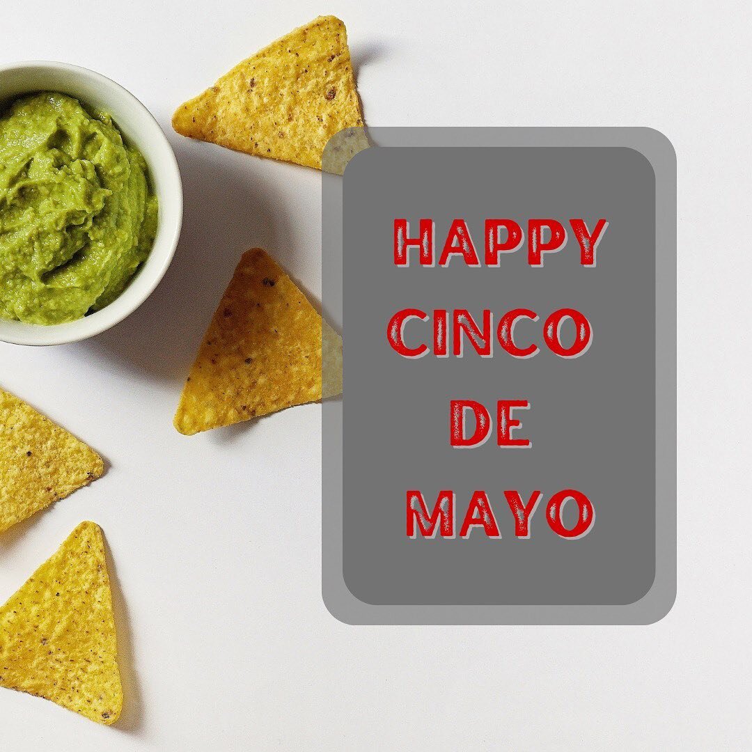 Happy Cinco de Mayo! 🌮 Celebrate today by working out, fueling your body with foods that are nourishing, and remember to stay hydrated! Especially for those margaritas for later! 🍹
 
We hope everyone enjoys this sunny weekend!