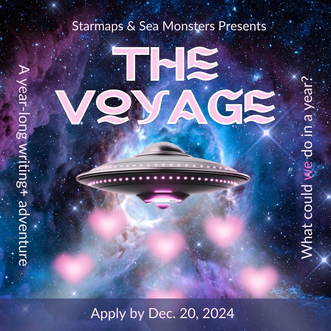 Ahoy mateys. I have a new adventure. 

We are taking off on our own writing/art spaceship for a year. We are bringing 6-12 writers and writing-based-artists along. 

This is a collective art adventure built for anyone who is curious what a year of co