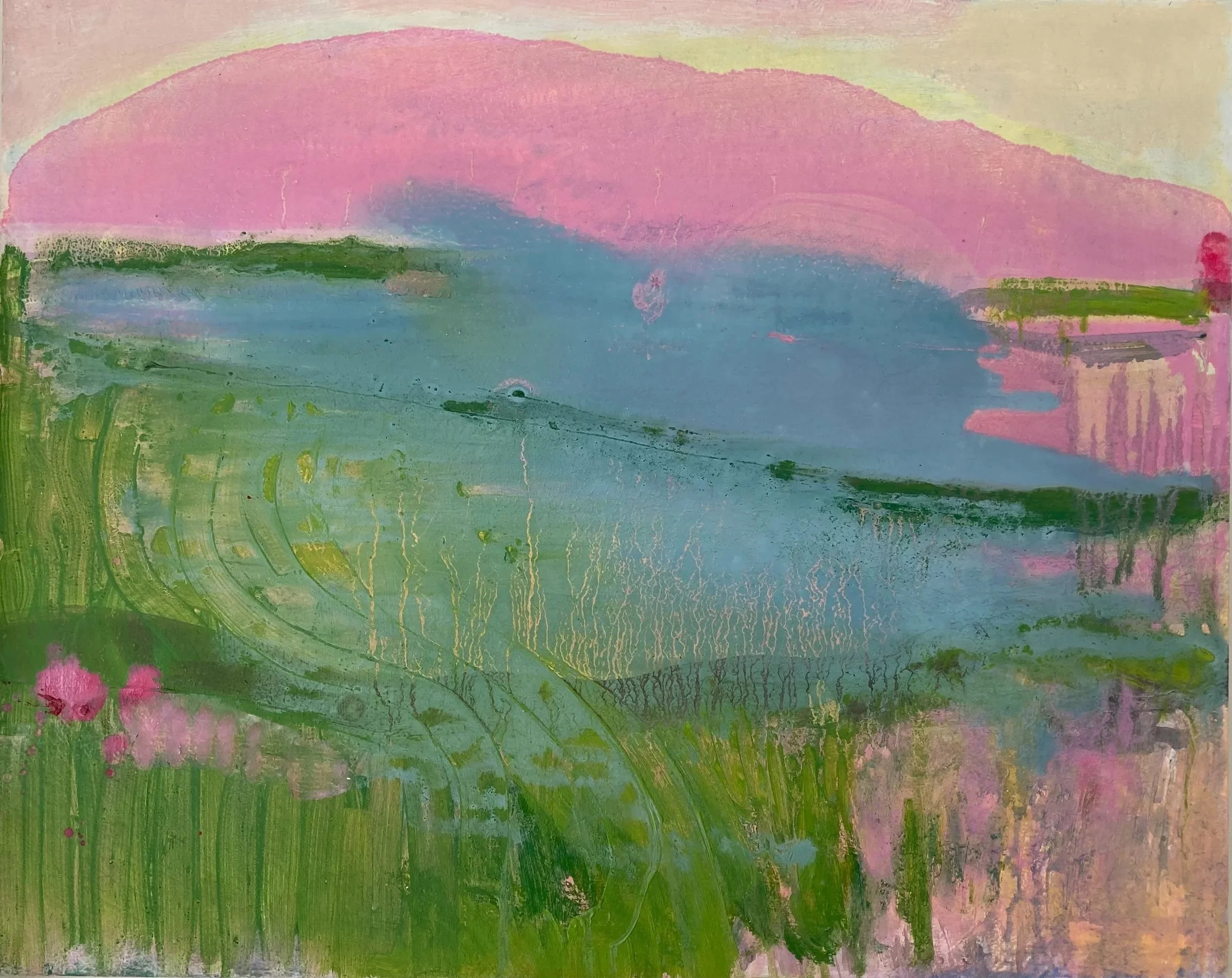 Summer Fields Prussia Cove,
oil on canvas, 50cm x 60cm, £625
