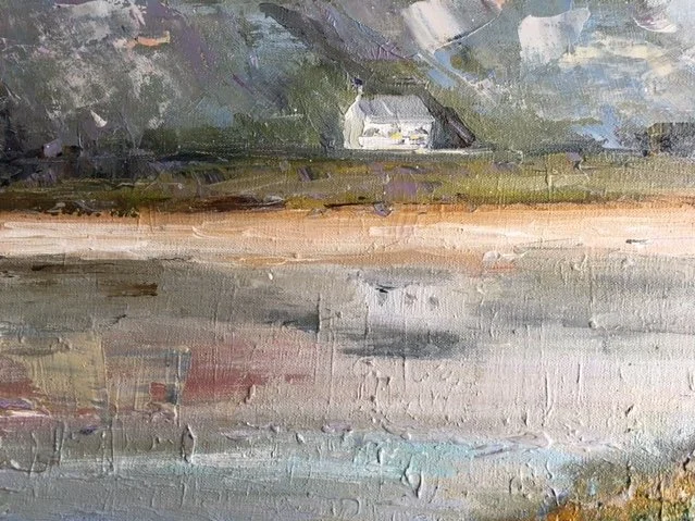 Wilcox's Cottage, 
oil on canvas, 28cm x 36cm, £425
