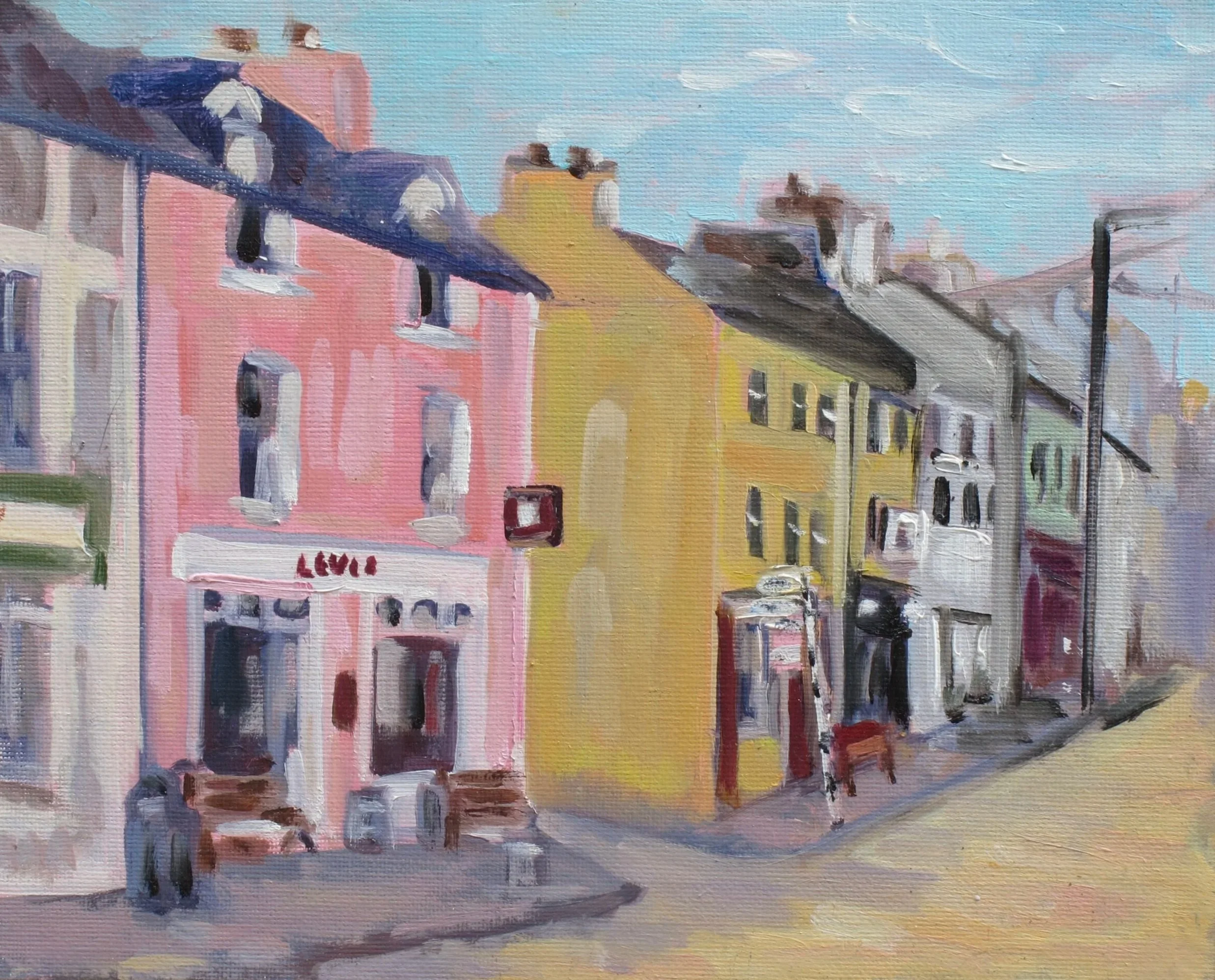 Ballydehob, 
oil on canvas, 44cm x 49cm, £525