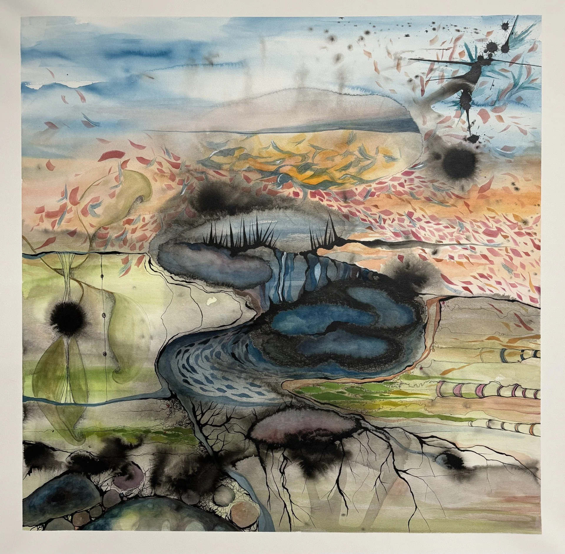 Title- Fault Lines of a Dreaming Earth: 