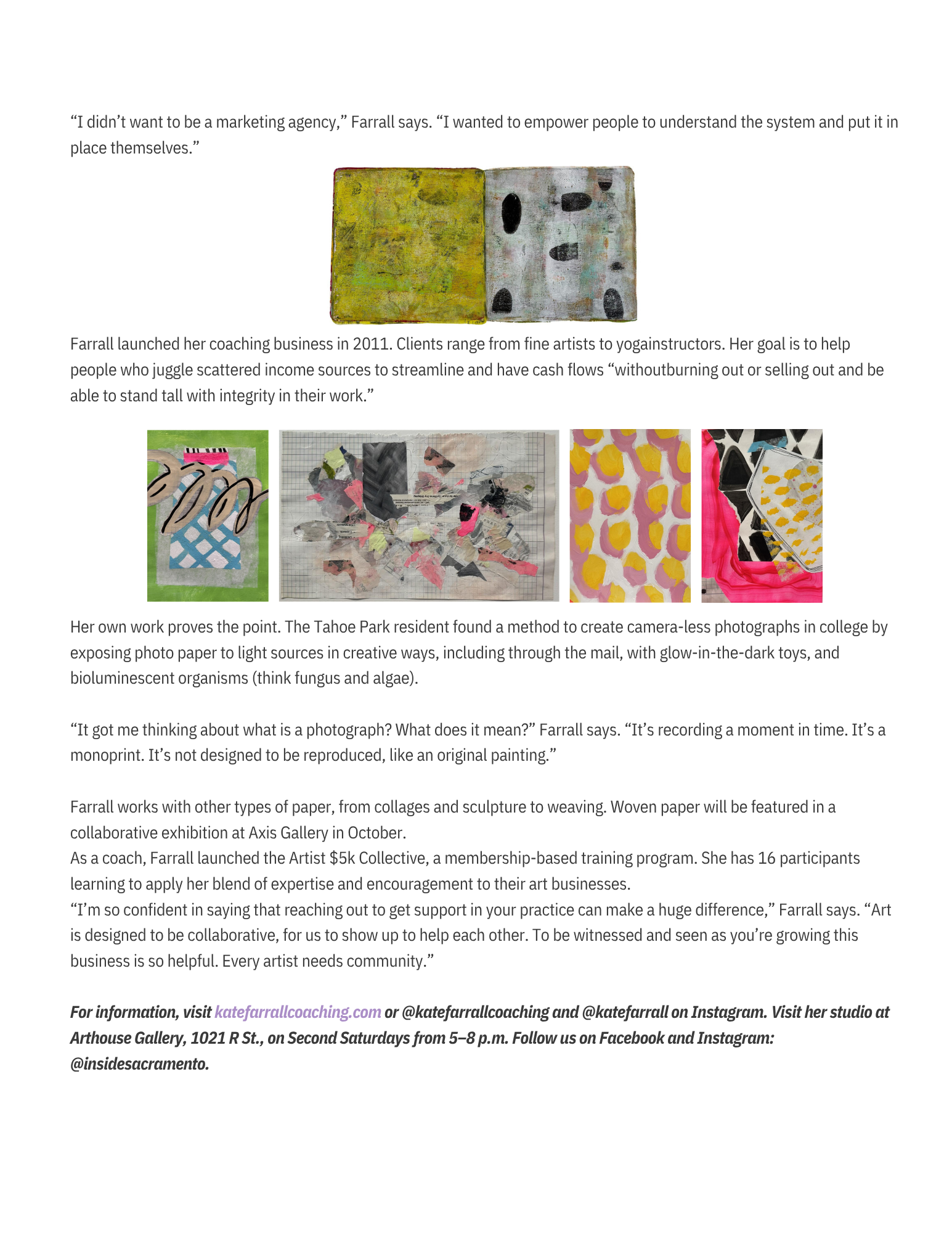 Inside Sacramento Kate Farrall Feature Article page2