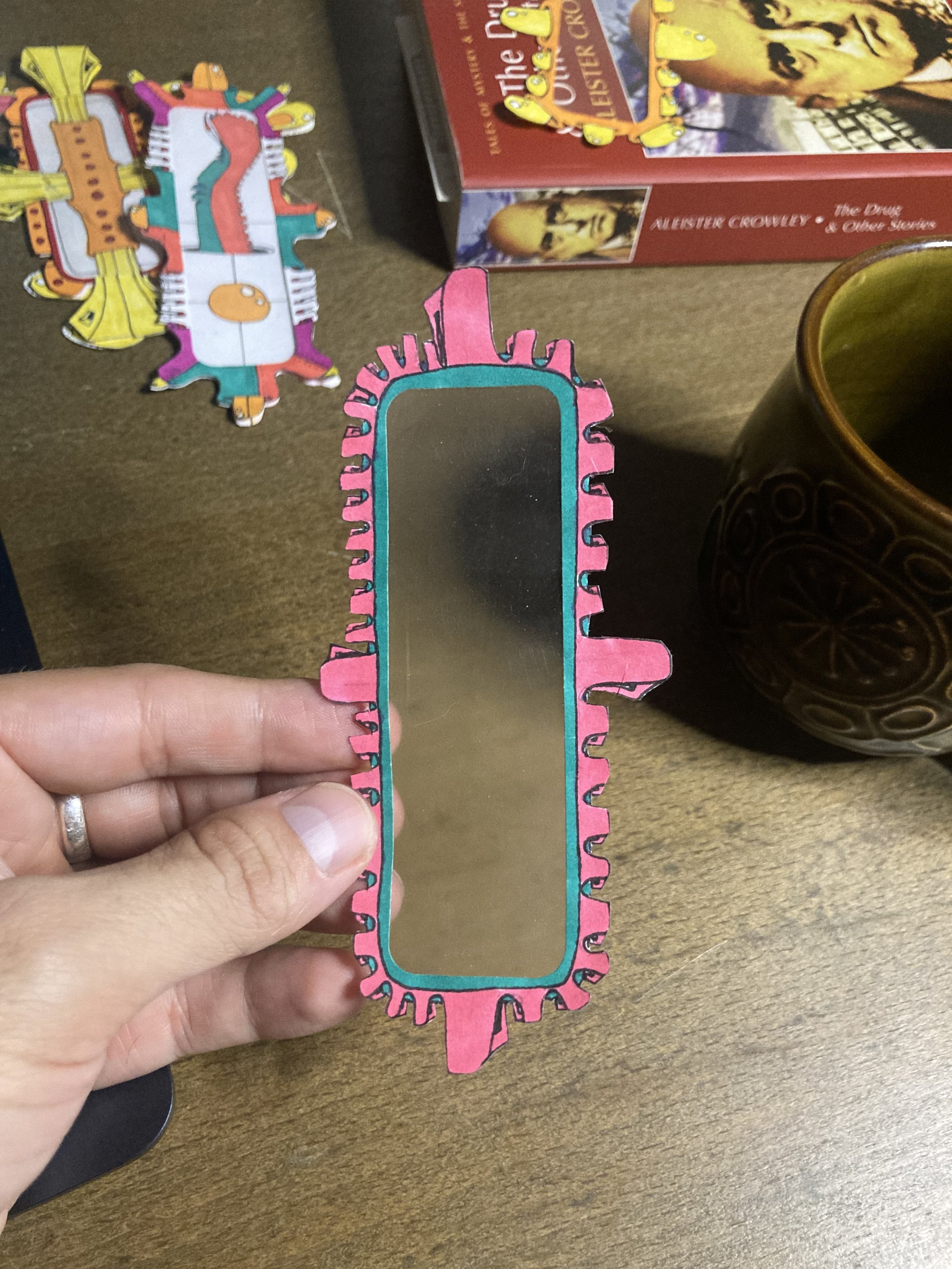 Envelope Window Bookmark (Pink Ribs One-Off)