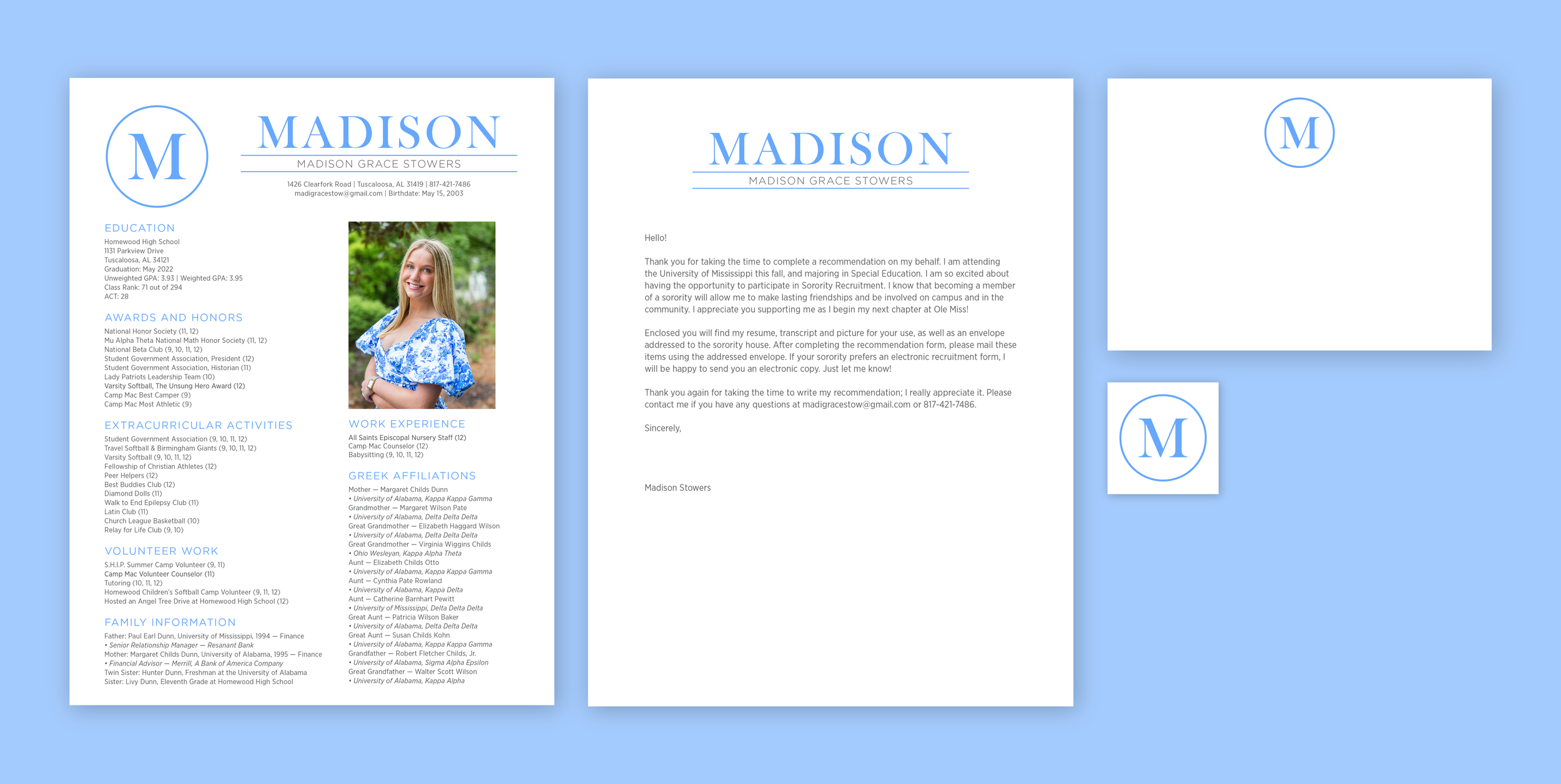 Sorority Recruitment Packets — Tatum Smith Design