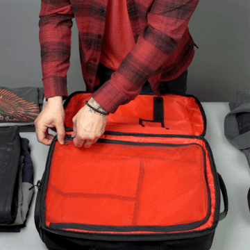 suitcase backpack packing gif.gif