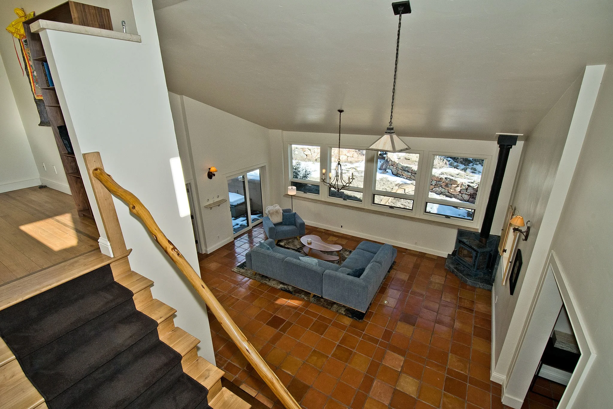 Living Area with Terra Cotta Flooring 