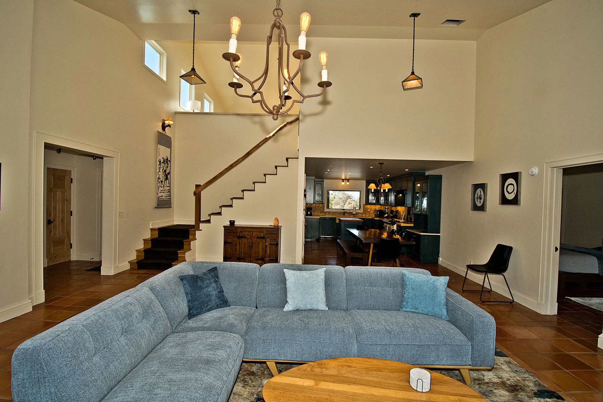 Open Living Area with Kitchen